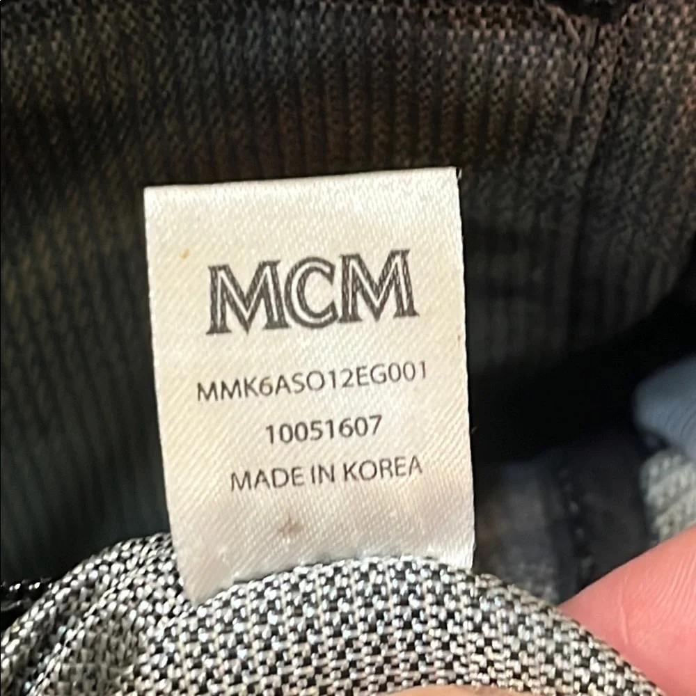 MCM Women's Gray Visetos Leather Stark Backpack COA included
